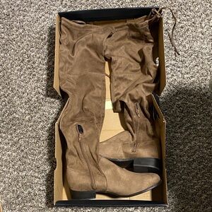 American Eagle Outfitters Brown Over the Knee Boots